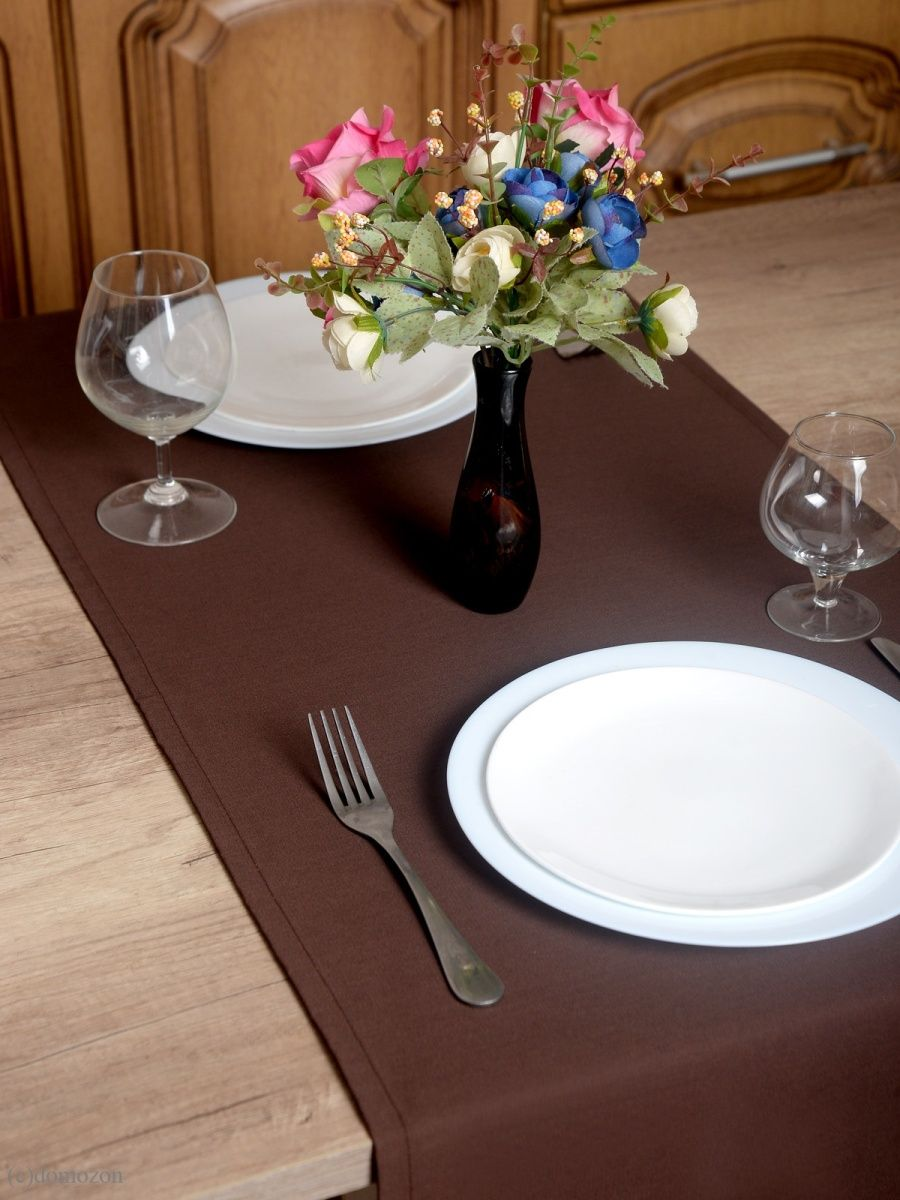 Дорожка кухонная ТЕМП шоколадная 45х180 см